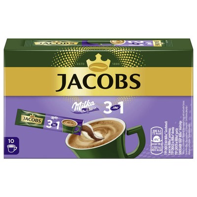 JACOBS MILKA CHOCOLATE Flavor 3in1 Instant Cappuccino Coffee Drink 124g