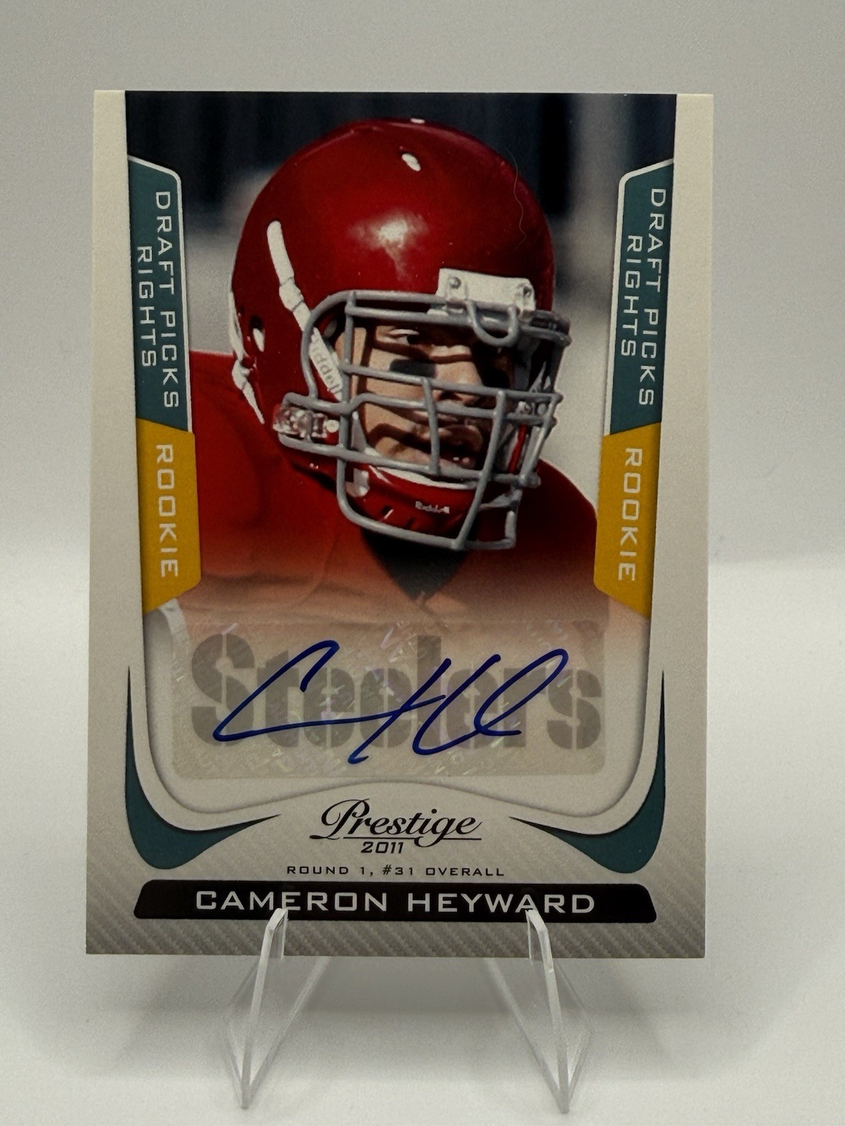 Cameron Heyward Panini Prestige #215 Autograph Draft Pick Rights