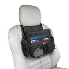 Boczif Car Backseat Organizer, Hanging Passenger Seat Storage Bag, Black