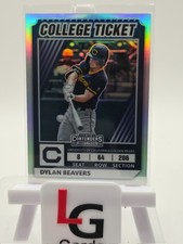 2022 Elite Extra Edition College Ticket Optic #CTO-10 Dylan Beavers Silver Holo