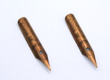 Lot of 2 De Haan's Aluminum Pen Calligraphy Pen Nibs No. 36 Handwriting Art Tips