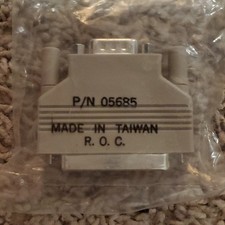 DB9 Male to DB25 Female 9-Pin Serial Gender Changer Adapter Beige MPN 05685