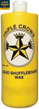 Triple Crown Table Shuffleboard Liquid Wax- 4 Bottle Cases - 1 Quart Each Bottle