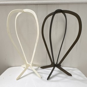 Eva Gabor Wig Saver Wig Stand Holder Set of 2, Black & White Wig Stands