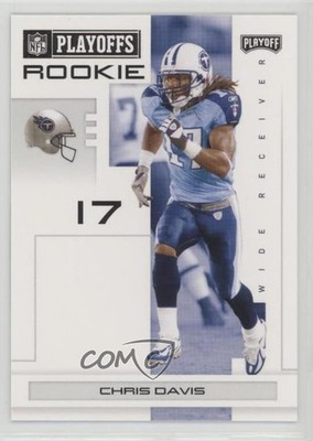 2007 Playoff NFL Playoffs Rookie Black 162/199 Chris Davis #148 0b6