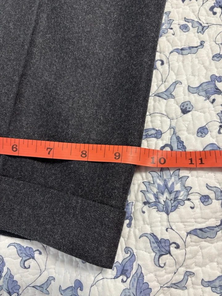 Calça social Brooks Brothers feminina carvão cinza escuro lã tamanho 6 - Imagem 4 de 4