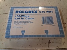 Rolodex C46 Index Cards