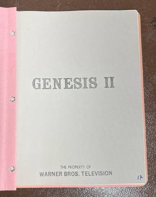 Vtg Gene Roddenberry Genesis II Pilot Script Warner Bros Norway Repro 1976