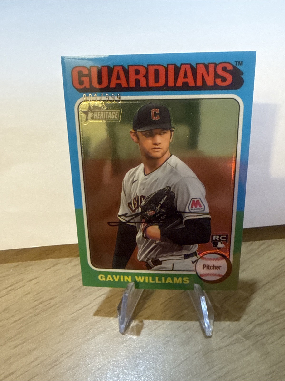 2024 Topps Heritage - Gavin Williams #489 Chrome /999 (RC)