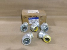 New Box of 5 Crouse Hinds LTB12590 1 1/4" 90  Liquidtight Connector Conduit AK