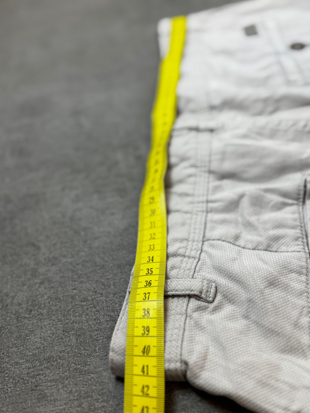 US Polo Assn Chino Shorts Herren W31 Beige Kurze Hose Bermudas Logo Stick Top image 6