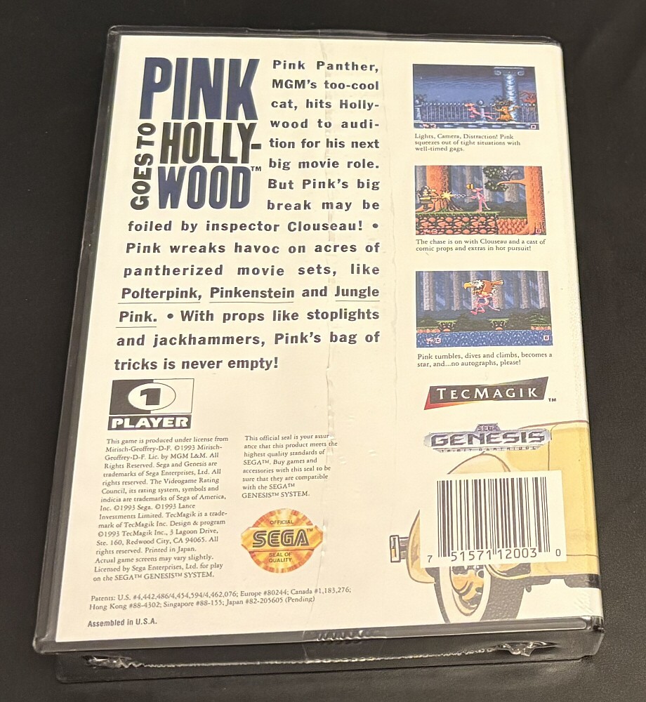Pink Goes to Hollywood (Sega Genesis, 1993) for sale online | eBay