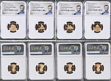 2009 S Bronze Lincoln Cent Set PF69 RD Ultra Cameo Lincoln Label REVERSE SHOWING