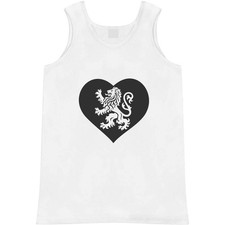 'Heraldic Lion Within Heart' Adult Vest / Tank Top AV053484 