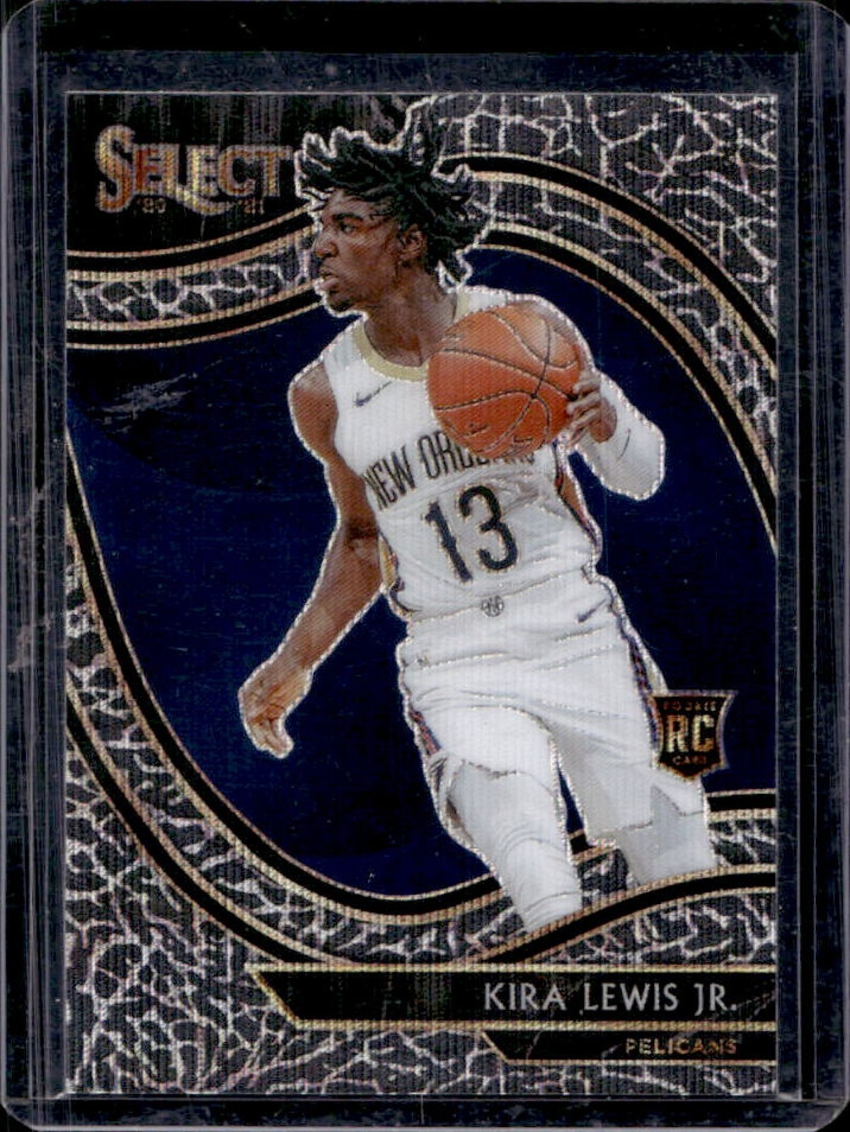 2020-21 Select Kira Lewis Jr. RC Elephant Prizm SSP Courtside #288 Pelicans