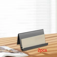 2 Pieces Desktop Card Organizer Multipurpose for Reception Area Open Design