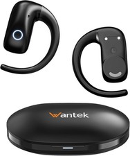 Wantek TWS Earbuds with Ear-hook Bluetooth 3D Sound Wireless Open-Ear Headphone