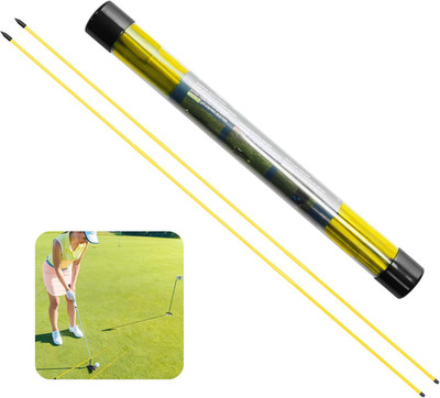 Golf Alignment Sticks Holder, Golf Trainingshilfen Eisenplatte Practice Aid Übun