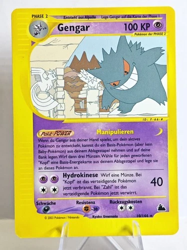 Gengar (Gengar) 10/44 Skyridge DE Non Holo Rare Excellent