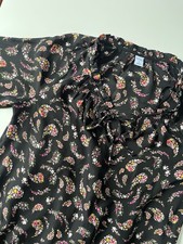 Old Navy Women's Long Sleeve Mid Length Round Neck Floral Tent Dress Size Medium