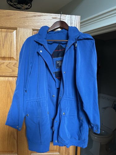 Vintage Burberrys Royal Blue Coat Size Large