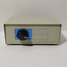 DB25 2 Way Manual Data Switch Box RS-232 Parallel Serial D-Sub 25 Pin Female