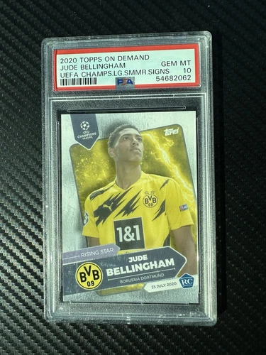 2020 Topps Jude Bellingham Rookie UEFA Summer Signing PSA 10