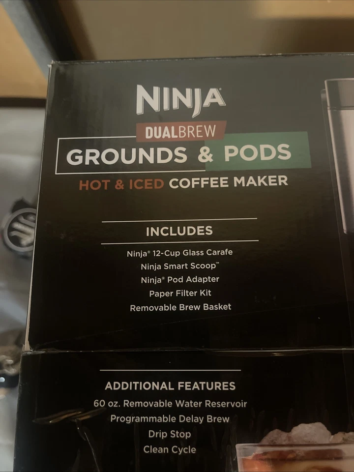 Ninja DualBrew Hot & Iced Drip Coffee Maker, Single-Serve, Works W Pods& Grounds - Image 3 of 3