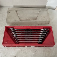 Snap-on Soxrr707a Ratcheting Reversible Wrench Set 38-34 Snap-on Soxrr707a Ratcheting Reversible Wrench Set 38-34