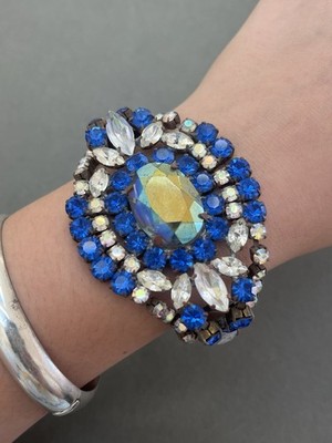 Vintage Bijoux MG Czech Glass Bracelet