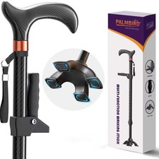 Carbon Fiber Walking Cane, Lightweight Adjustable Cane with Assist Handle, Er...