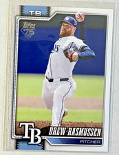 2026 Topps Series One Base Card # 64 Drew Rasmussen, Tampa Bay Rays
