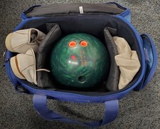 Storm Too Hot 13lb Bowling Ball Set w/ Shoes 9 Ebonite Bag Wheels