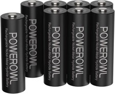  AA Rechargeable Batteries, 8 Packs, High Capacity 2800mAh 1200 Cycles 2.15 per battery