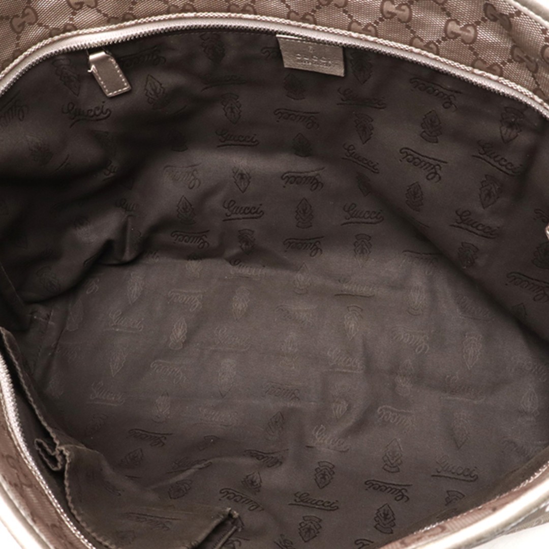 GUCCI GG Implement Tote Bag Pink Silver PVC Leather Used EXCELLENT thumbnail 6