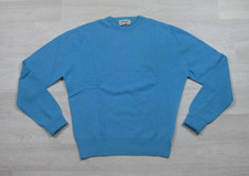Vintage 50s Garland Dreamspun Sweater Women's M Wool Robins Egg Blue Soft
