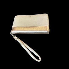 Fossil Metallic pink and blush Wristlet