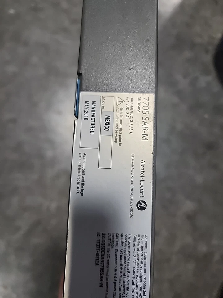 Nokia 3HE5051AB 7705 SAR-M 7705 SAR-M Alcatel-Lucent Foto 4 de 4