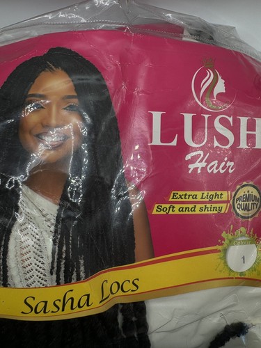 Lush Hair Sasha Locs Hair Extensions Crochet Braid - 360g - 22” - Color 1 - Picture 2 of 3