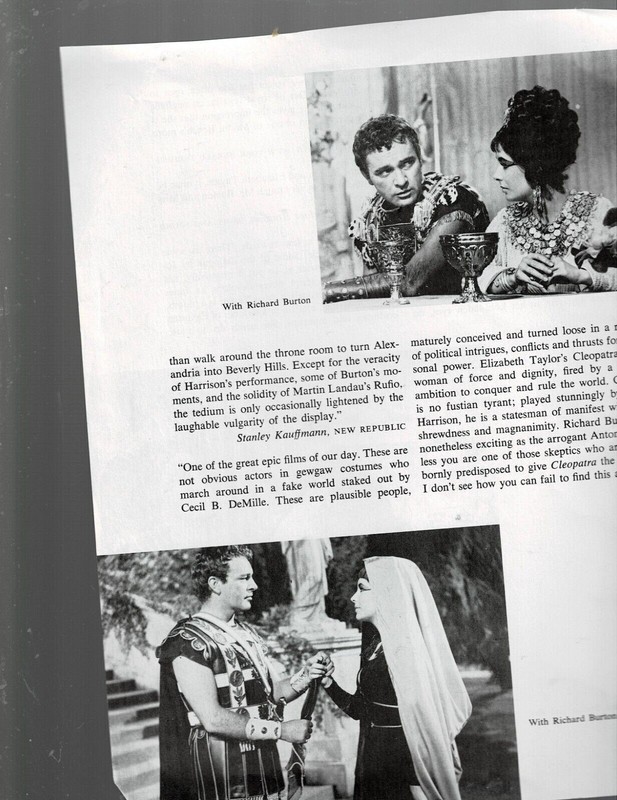 SUPER RARE!! 8X10 1940s ORIG MAGAZINE PHOTO ELIZABETH TAYLOR RICHARD BURTON