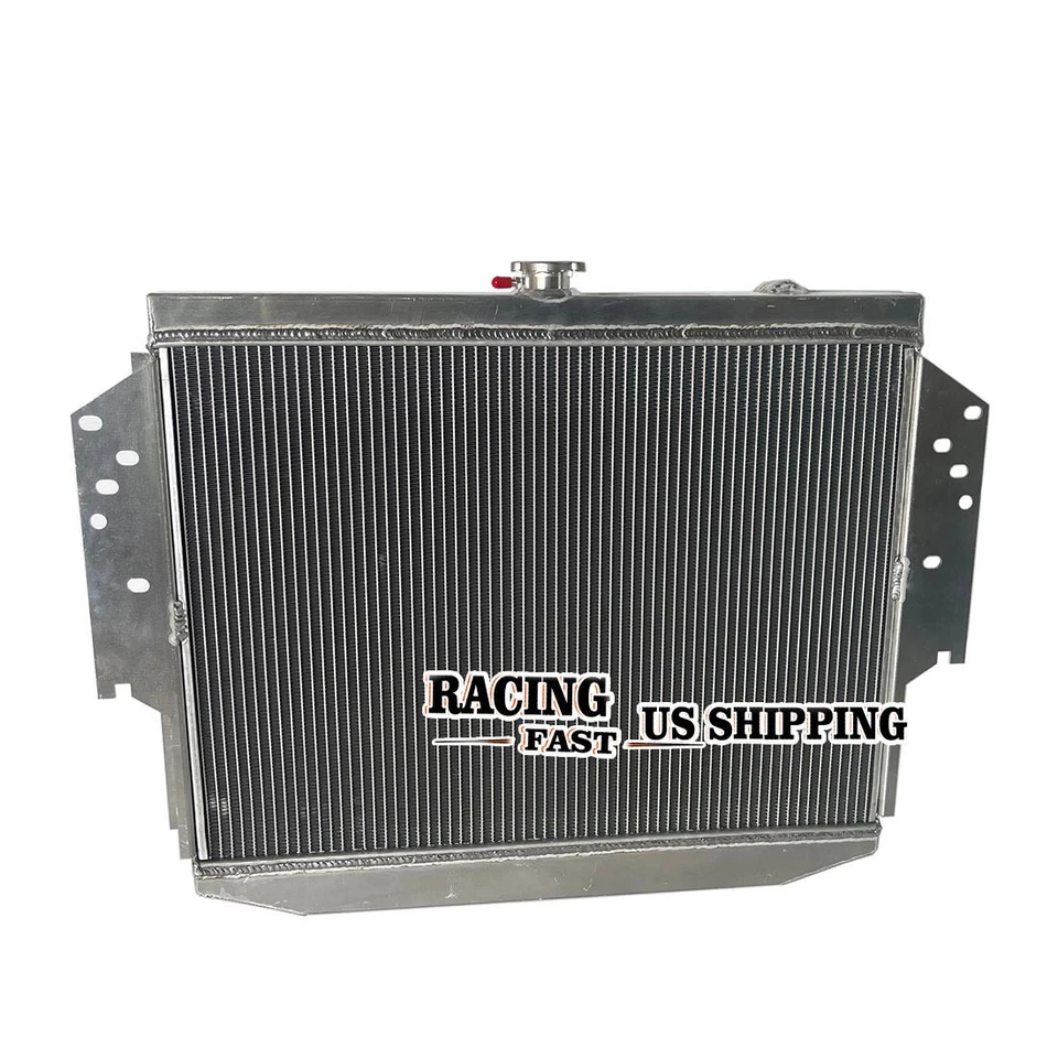 Radiador de aluminio para Chrysler Cordoba 1976-1989 Dodge Aspen Plymouth V8 1977 AT Foto 4 de 4