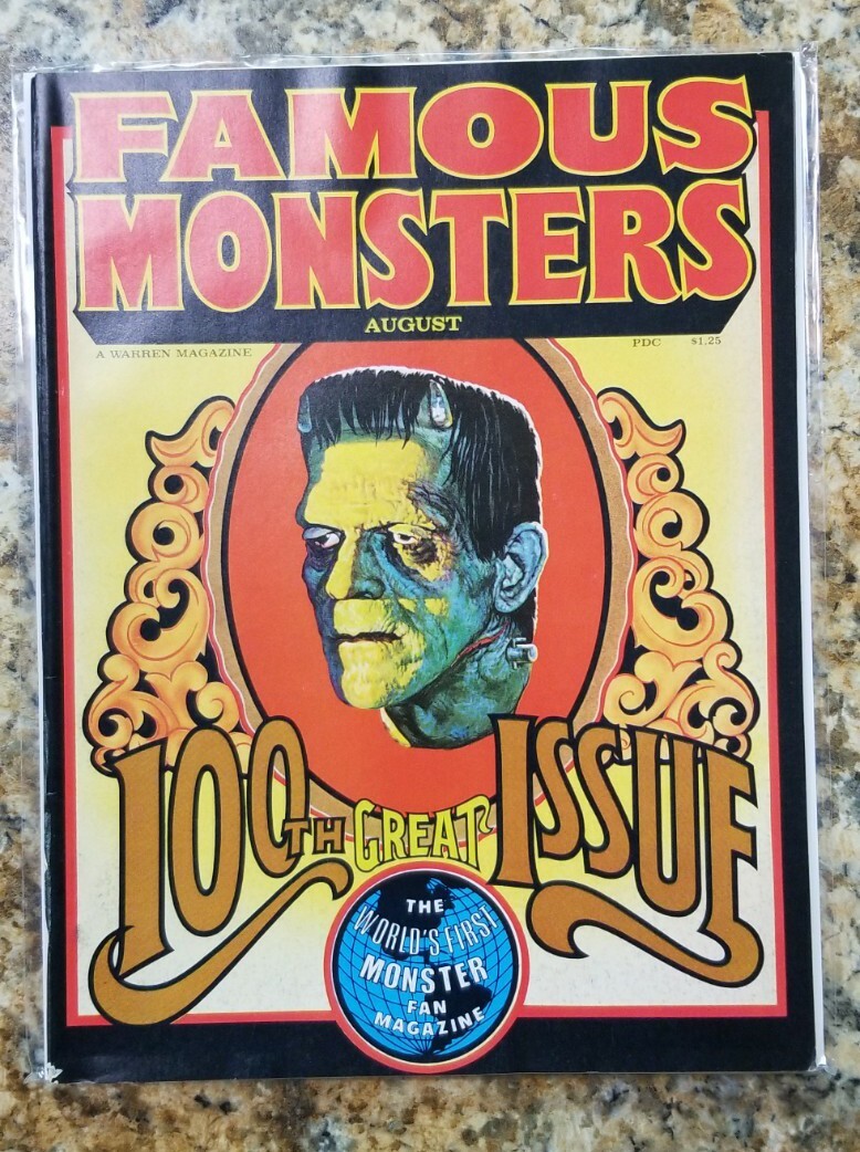 フランケンシュタイン　Famous Monsters Famous Monsters #100 Warren 1973 Excellant Copy! Frankenstein | eBay
