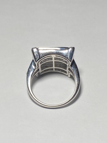 .925 Sterling Silver 1.00ctw Natural White Diamond Ring Size 7 "XC" - Picture 5 of 8