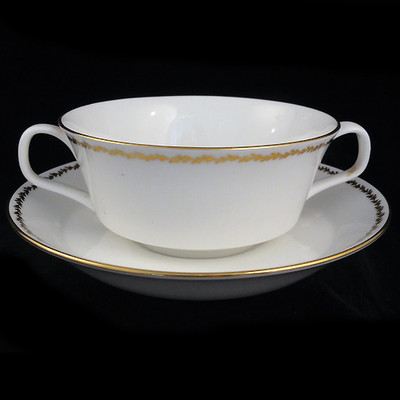 REGAL by Minton Soup Cup & Stand 2.25'' NEW NEVER USED Bone China made England 