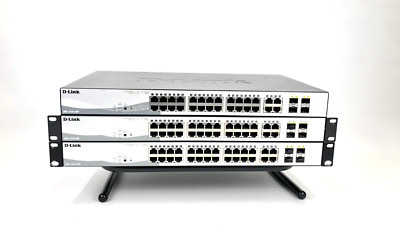 LOT OF 3 - D-LINK 24-Port GbE & 4-Port SFP Web Managed Smart Switch DGS-1210-28P
