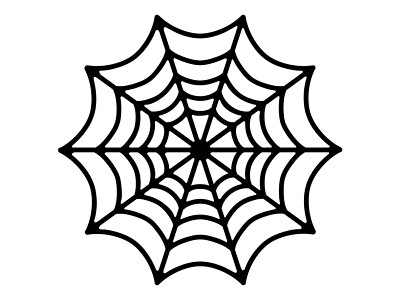 Spider Web Goth Halloween Decal Car Water Proof Bottle Sticker