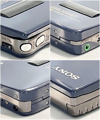 SONY WM-EX70 1990 Walkman powered Navy Cassette Player For Parts