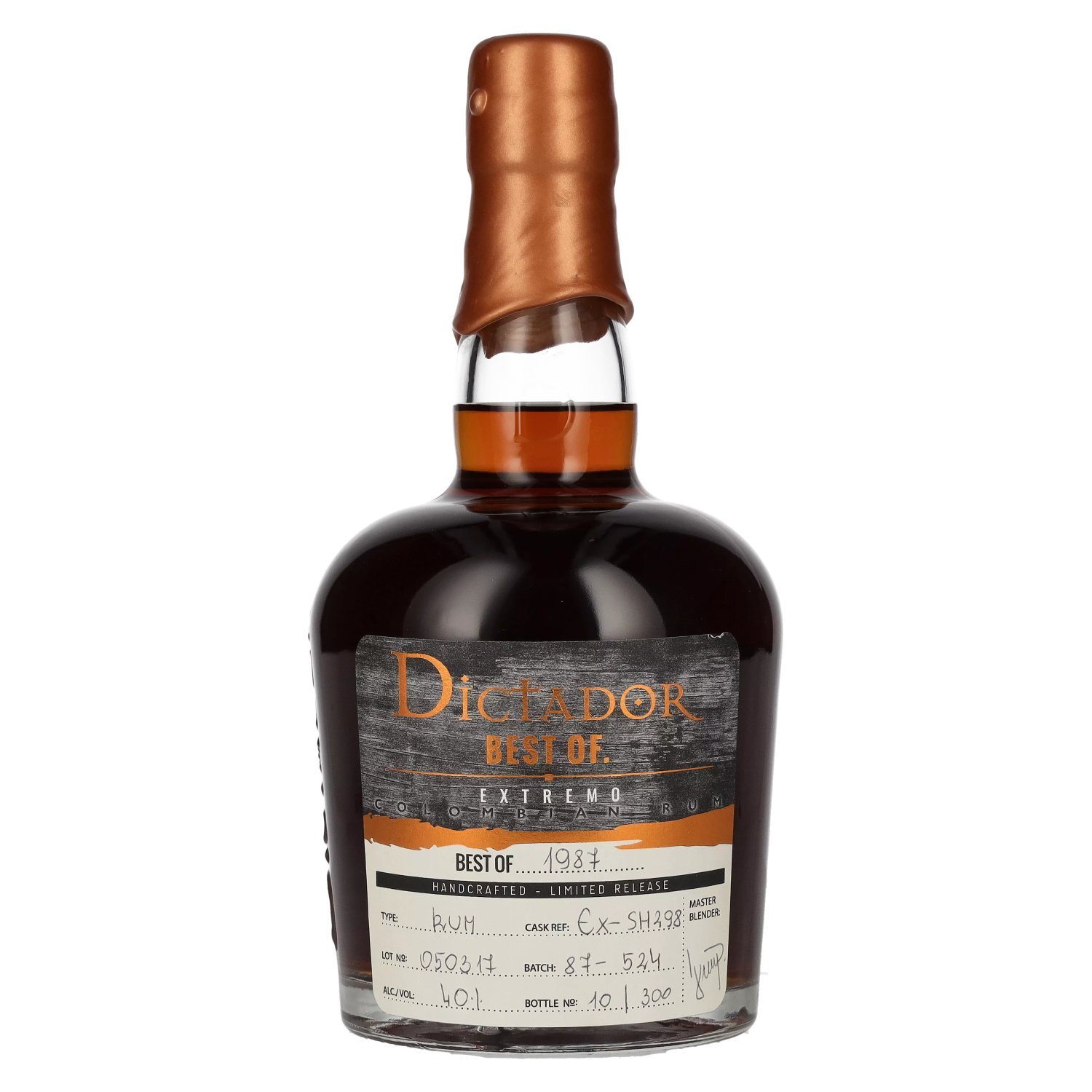 Dictador BEST OF 1987 EXTREMO Colombian Rum 30YO/050317/EX-SH298