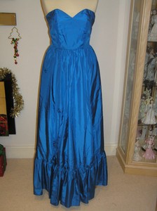 petrol blue maxi dress