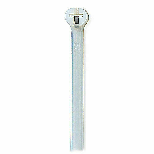 100 Pack 14.2 inch Standard Cable Ties, Nylon 6/6, Natural | ABB Ty-Rap TY528M